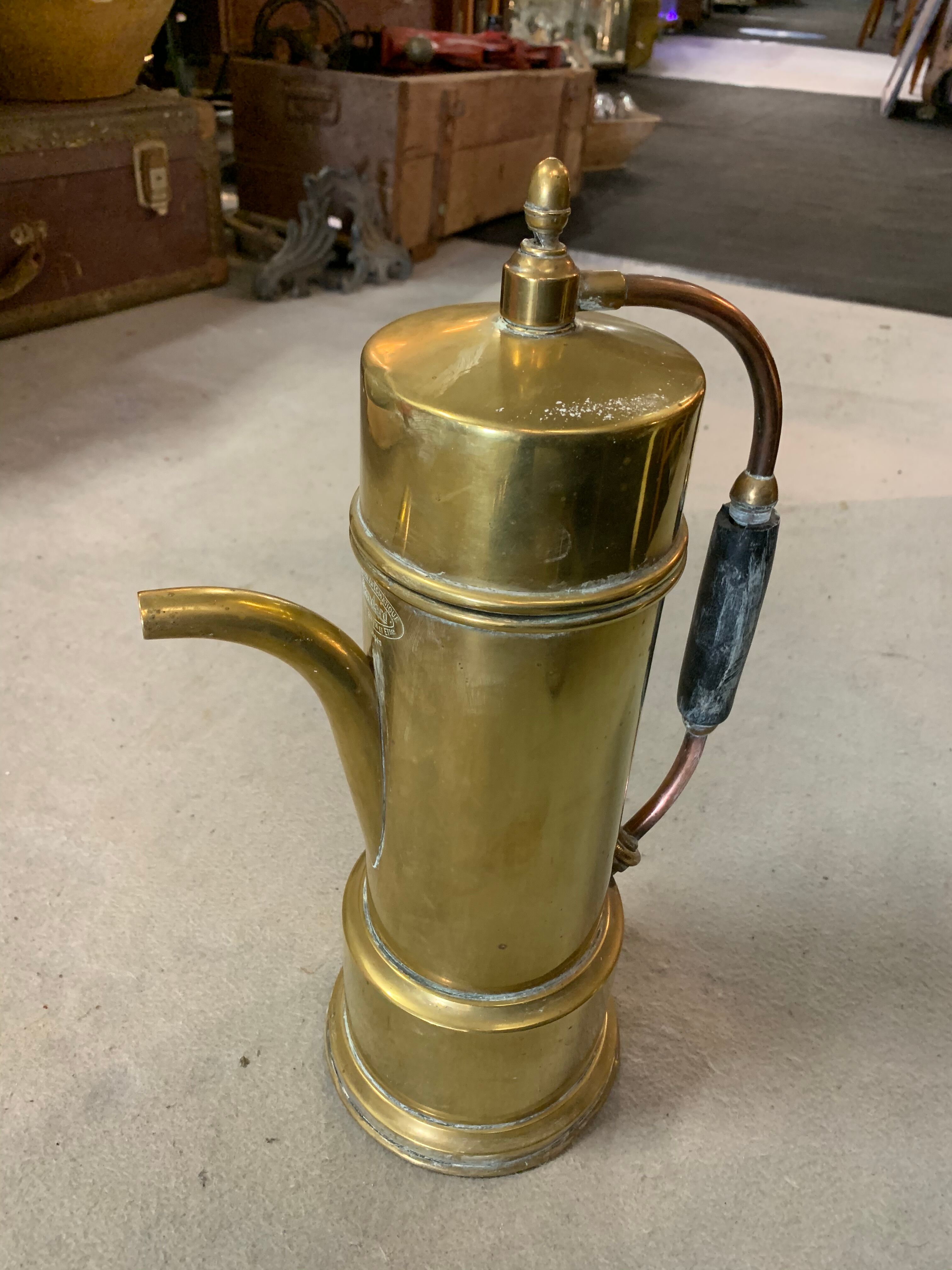 Copper coffee maker