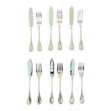Christofle Marly 6-piece fish cutlery set, excellent condition