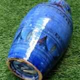 Ceramic vase baluster shape glazed terracotta