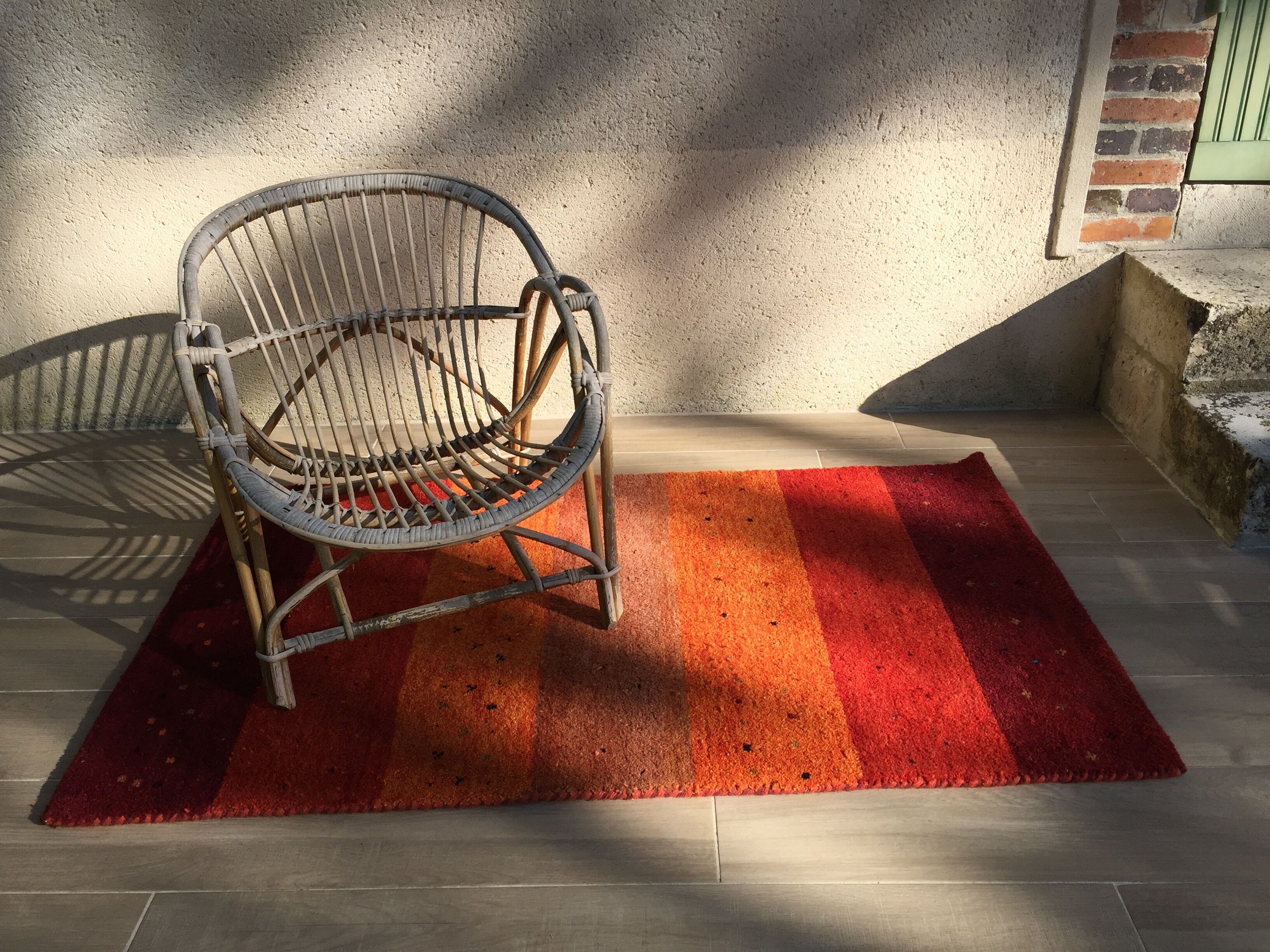 Indian carpet gabbeh 100% wool - 94x157 cm