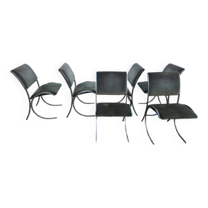 Serie 6 chaises - maison jansen