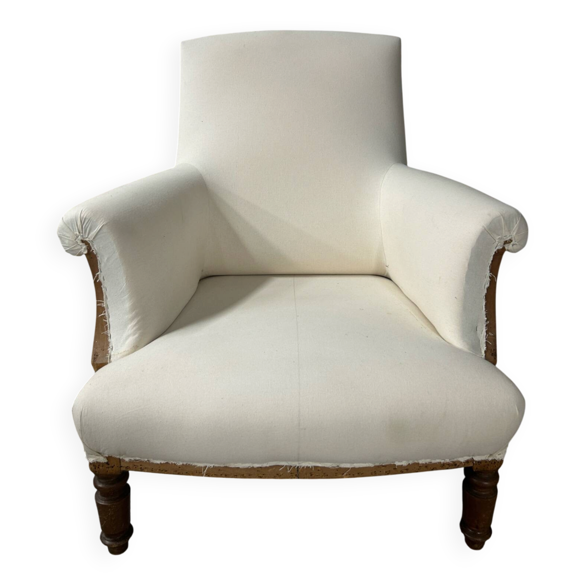 Fauteuil anglais en blanc