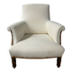 Fauteuil anglais en blanc