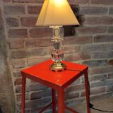 Bedside lamp in art deco glass