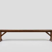 Rustic French Bench in Oak with Carvings and Nice Patina, 1850s