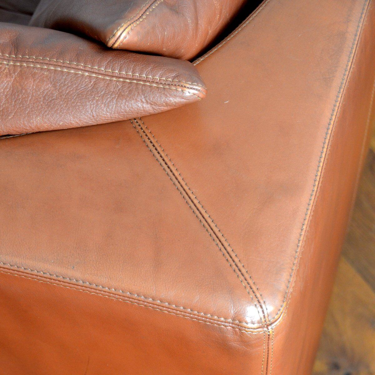 Sofa sofa leather leolux netherlands 1970s