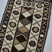 Tapis de couloir neutre en laine turque nouée à la main, référence 2064
