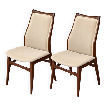Une paire de chaises par Wilhelm Benze GmbH, années 1960.