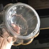 Empoli glass bubble pattern carafe, 1960s/70s