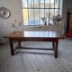 Rustic farmhouse table, solid oak, 2m