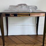 Coffee table with beveled mirrors