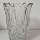 Vase en verre, motif "épis de blé"