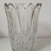 Vase en verre, motif "épis de blé"