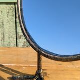 Metal mirror with duck legs