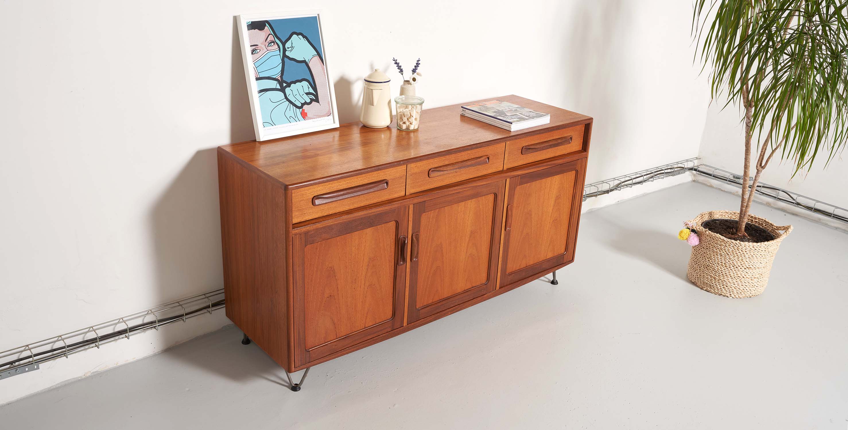 Sideboard G plan, Scandinavian style, 141cm
