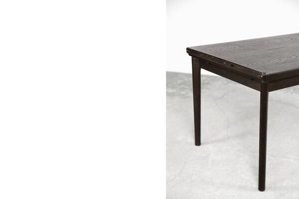 Table à manger pliante en bois de chêne moderne danois classique vintage du milieu du siècle danois d’AM Møbler, années 1960