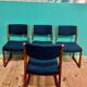 Set of 4 chairs sleigh vintage 1970