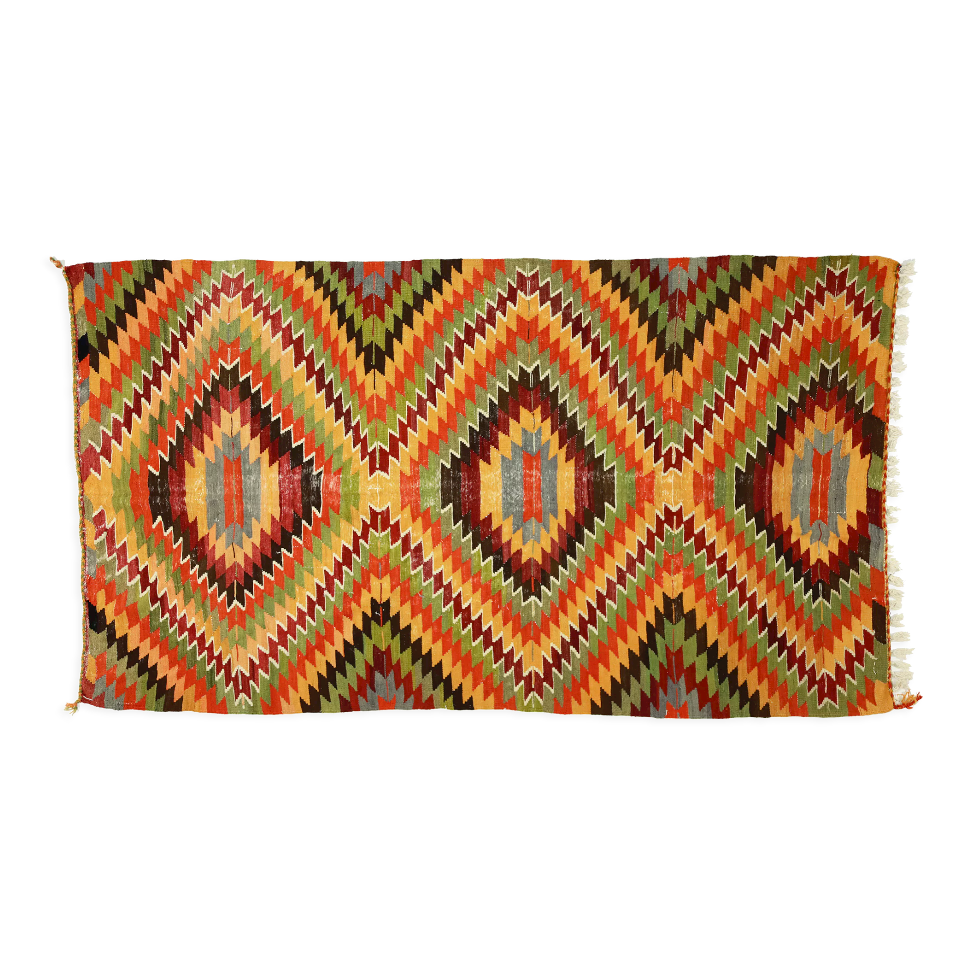 Anatolian handmade kilim rug 292 cm x 168 cm