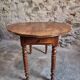 Antique French walnut folding dining table