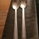 Silver metal salad covers