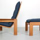 Teak armchair & ottoman by Emc Møbler Denmark mid-century modern