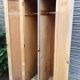 Vestiaire industriel vintage en bois