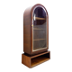 Arched display cabinet in wood and glass door - 1950s