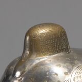 Boîte "Poule" en laiton argenté, 1970