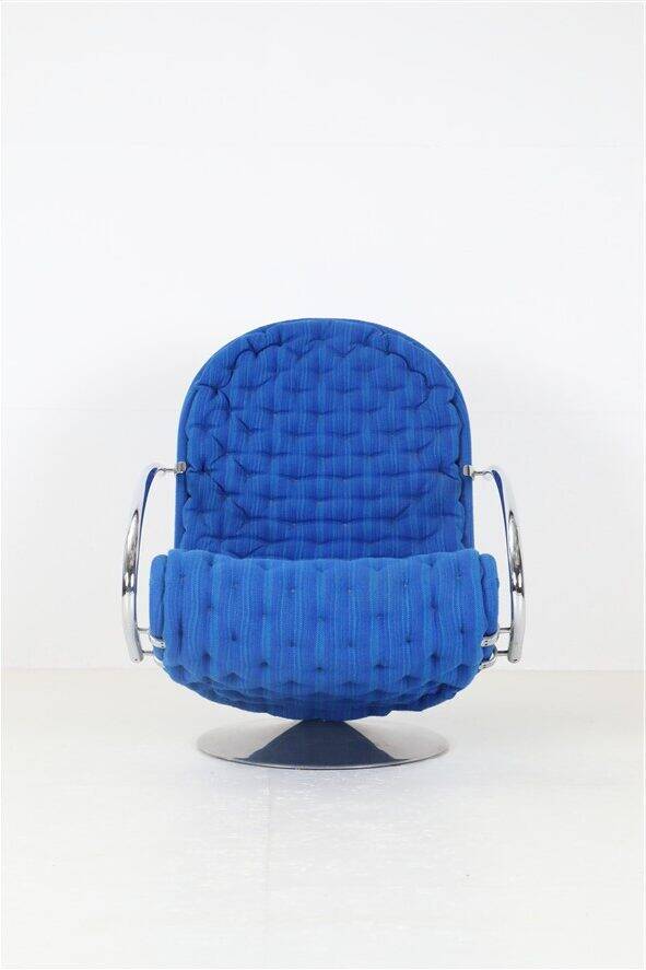 Fritz Hansen / Verner Panton “1-2-3” swivel chair / armchair / Space Age / Mid Century Danish Modern Design / 70s