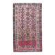 Vintage Turkish Oushak Handmade Cotton Pink Wool Area Rug 120x206