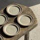 Set of 9 small dessert plates in porcelain from Sologne JO Moscow 198
