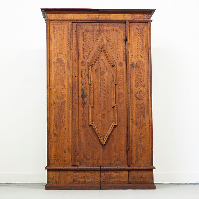 Painted folk art bridal wardrobe 1773