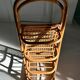 Vintage rattan and cane shelf – 1970s