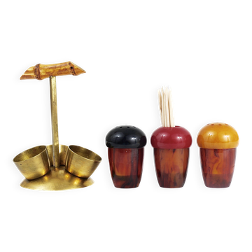 Condiment set salt and pepper, Richard Rohac, Austria, 1950s