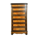Napoleon III era secretary in elm and walnut marquetry