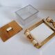 Butter biscuit box modernist mirror tray art deco style