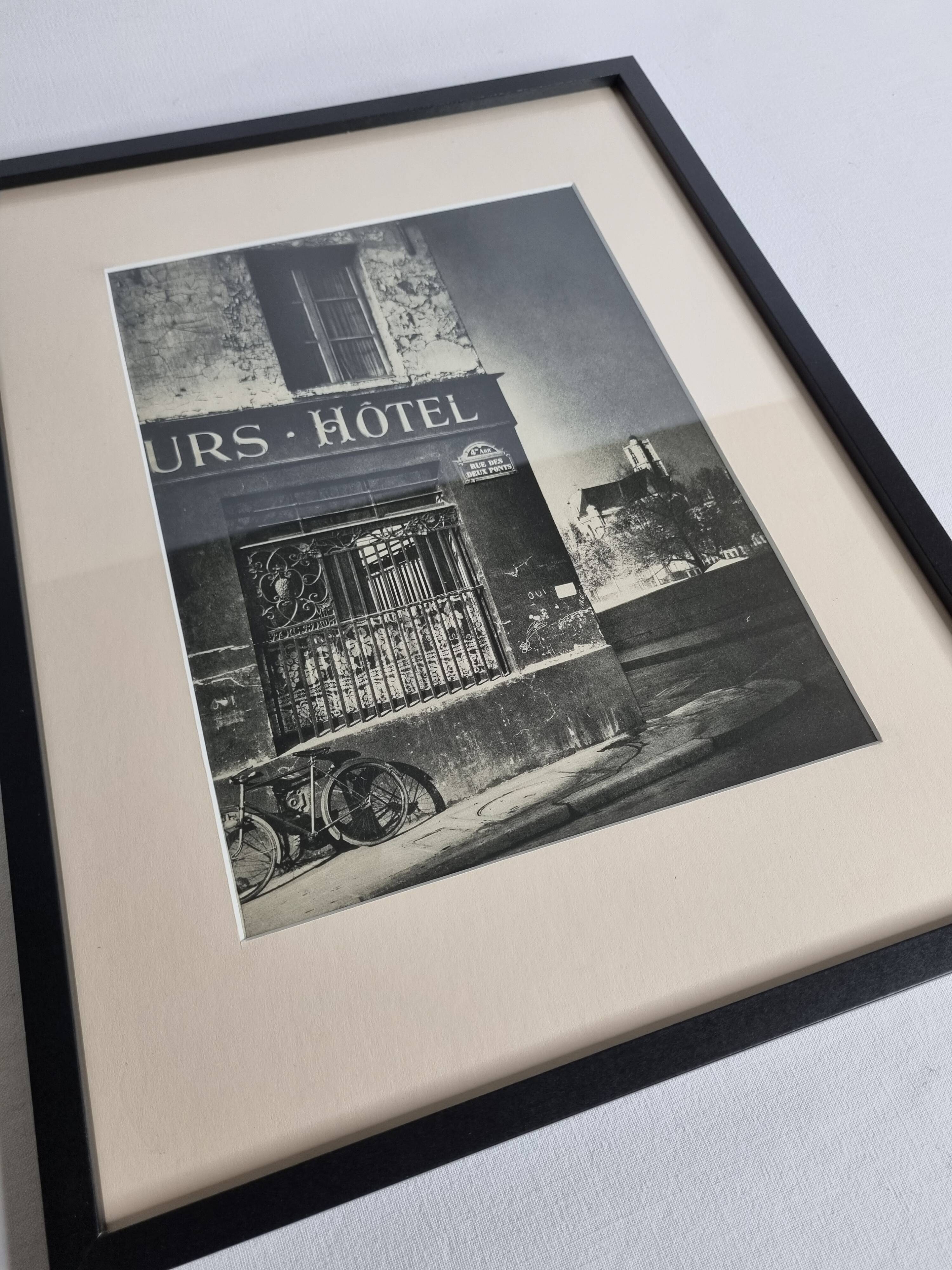 Rémy Duval – Rue des Deux Ponts, photoengraving from 1946 – Framed under glass 32 x 42 cm