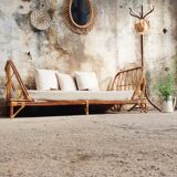 Rattan bed bench