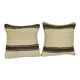 Set of 2 vintage kilim cushion covers 41x41 cm