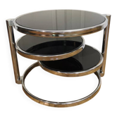 Leitmotiv-Swivel 3-tier coffee table