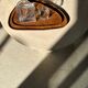 Trio de plateaux ou coupelles de forme triangulaire arrondi en teck monoxyle