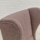 1960s, Swedish design, high-back armchair, furniture wool.