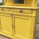 Yellow Parisian glass cabinet