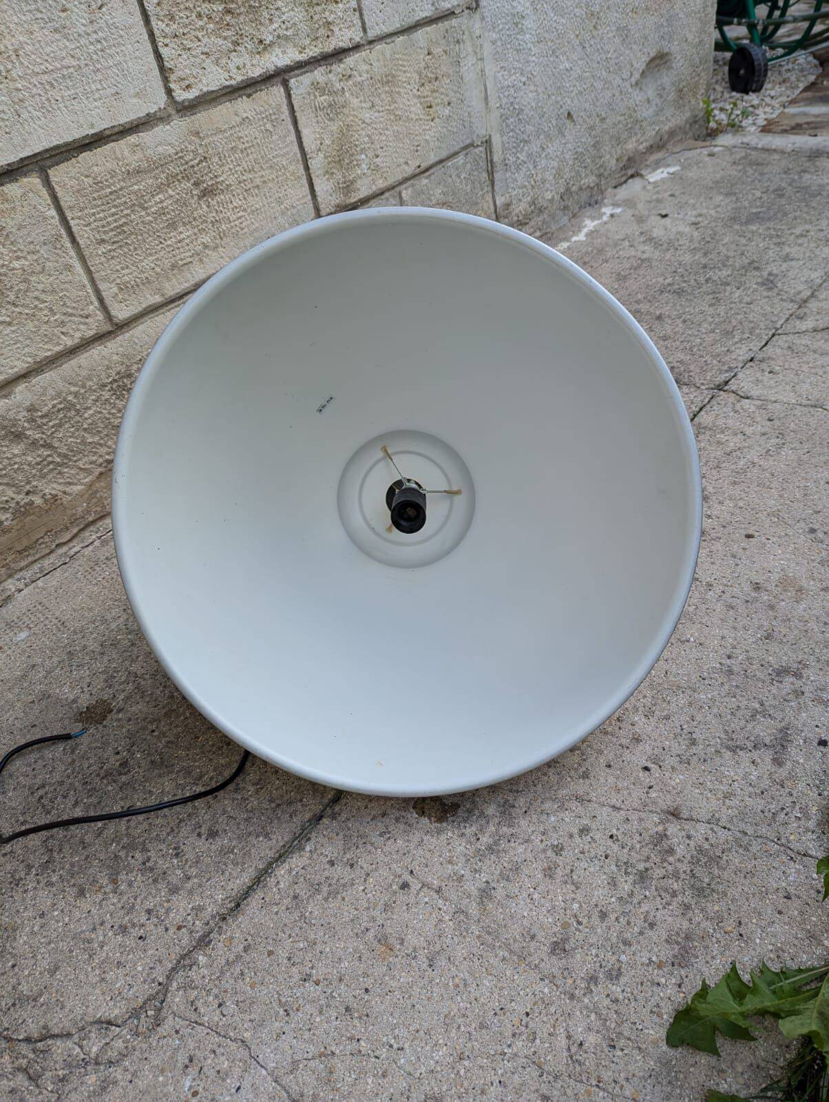 Industrial aluminum pendant light – large bell 50 cm