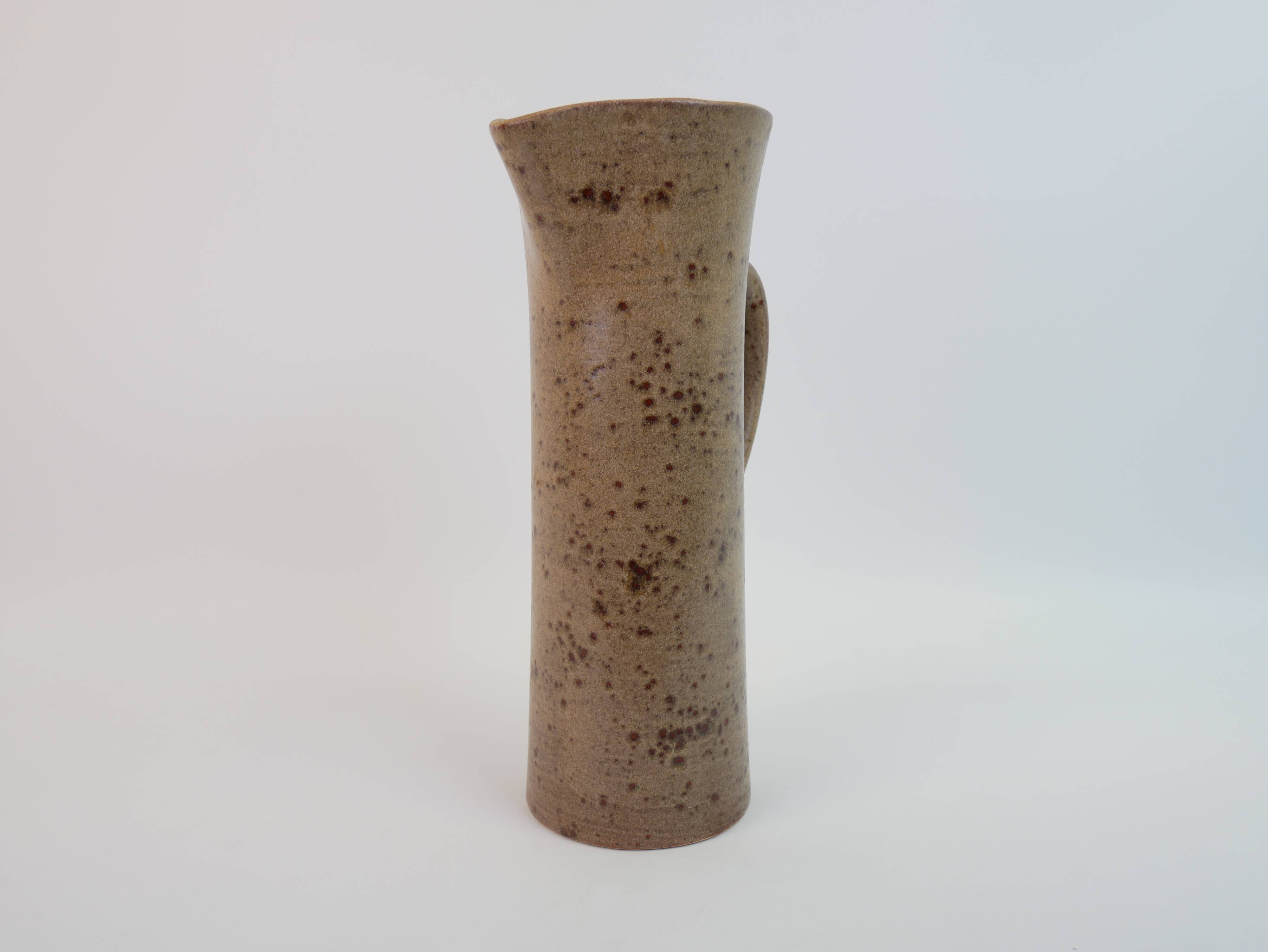 Large ceramic orangeade pitcher by Claude Paci