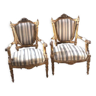 Louis XVI style armchairs