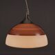 Vintage Stilnovo ceiling light in aluminium and plastic, 1960s.