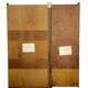 Scandinavian furniture in two modules in stained ash and chromed metal circa 1960