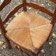 Corner straw chair