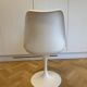Saarinen marble table Edition Knoll and its 4 tulip chairs (set of 5)